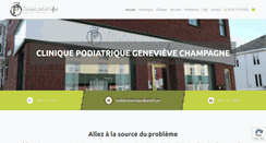 Desktop Screenshot of genevievechampagnepodiatre.com